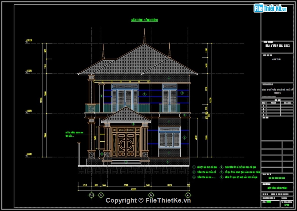 Biệt thự 2 tầng file cad,autocad biệt thự 2 tầng,bản vẽ biệt thự 2 tầng,biệt thự 2 tầng file cad,file cad biệt thự 2 tầng